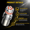 2X Red BAY15D 1157 LED Brake Light Bulbs for