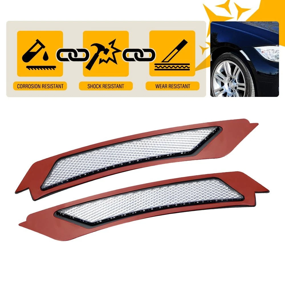 2X Front Bumper Reflector for BMW 3 Series E90 E91 (2009–2011) 63147205398 Clear