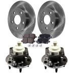 Set of 2 Wheel Hubs for Chevy (W/ ABS)