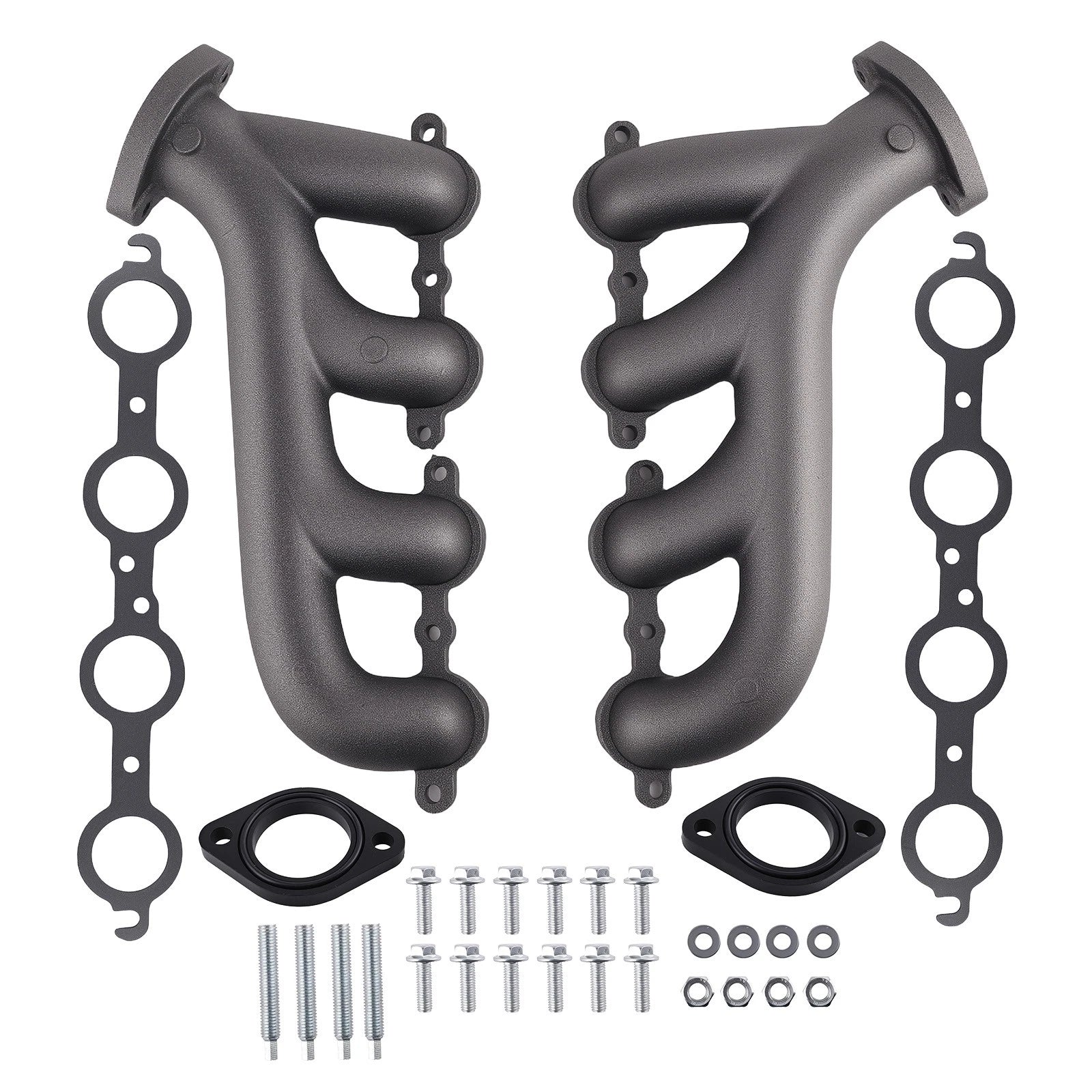 Cast Iron Manifold Headers for Chevrolet LS1 LS2 LS3 4.8L 5.3L 6.0L (1997–2013) 9988-R-BLEM