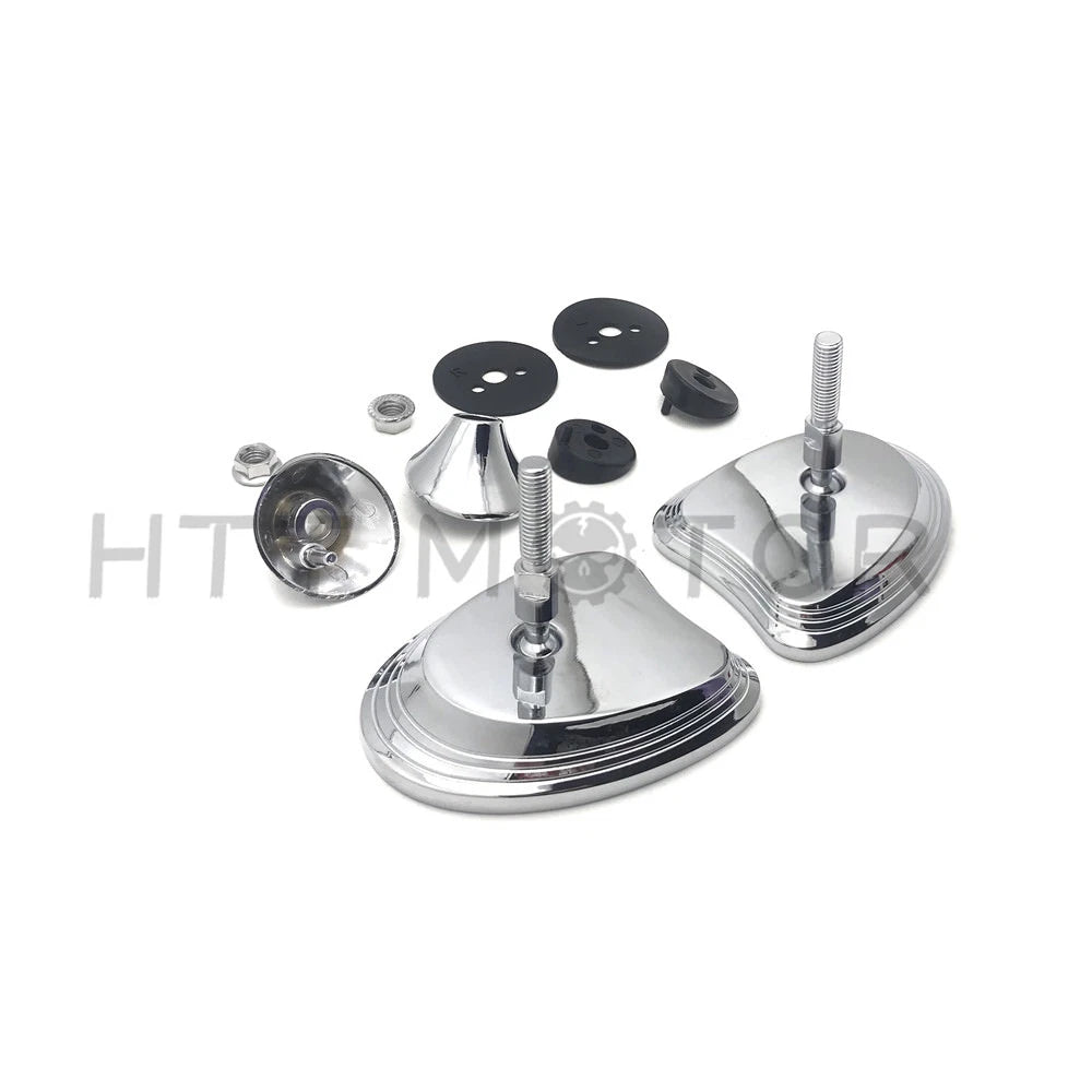 Chrome Rearview Fairing Mount Mirrors for Harley Touring FLHX FLHT (2014–2023)