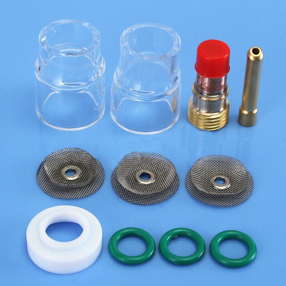 TIG Torch Set #12 18 Gas Lens-Collet Kit Cup 2.4mm for Welding