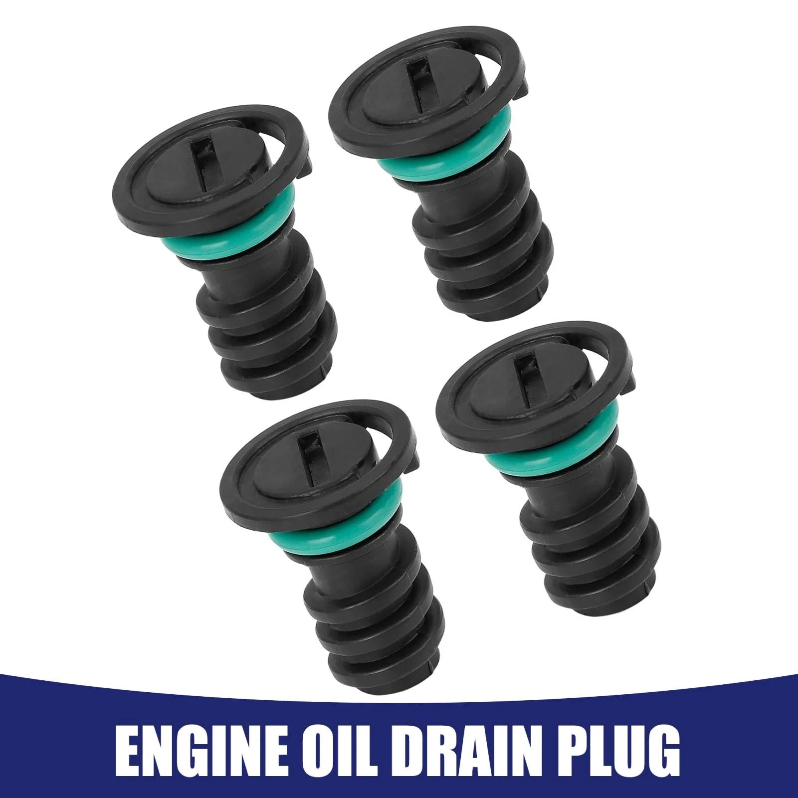 Set of 4 ABS Auto Engine Oil Drain Plugs for Mercedes-Benz C63 (2016) 0029902017