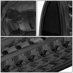 Pair of Smoked/Clear Headlights + LED Turn Signal Lamps for Ford Super Duty (1999–2004)