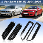 Side Fender Air Vents Trim Cover for BMW E46 M3 (2001–2006) Matte Black