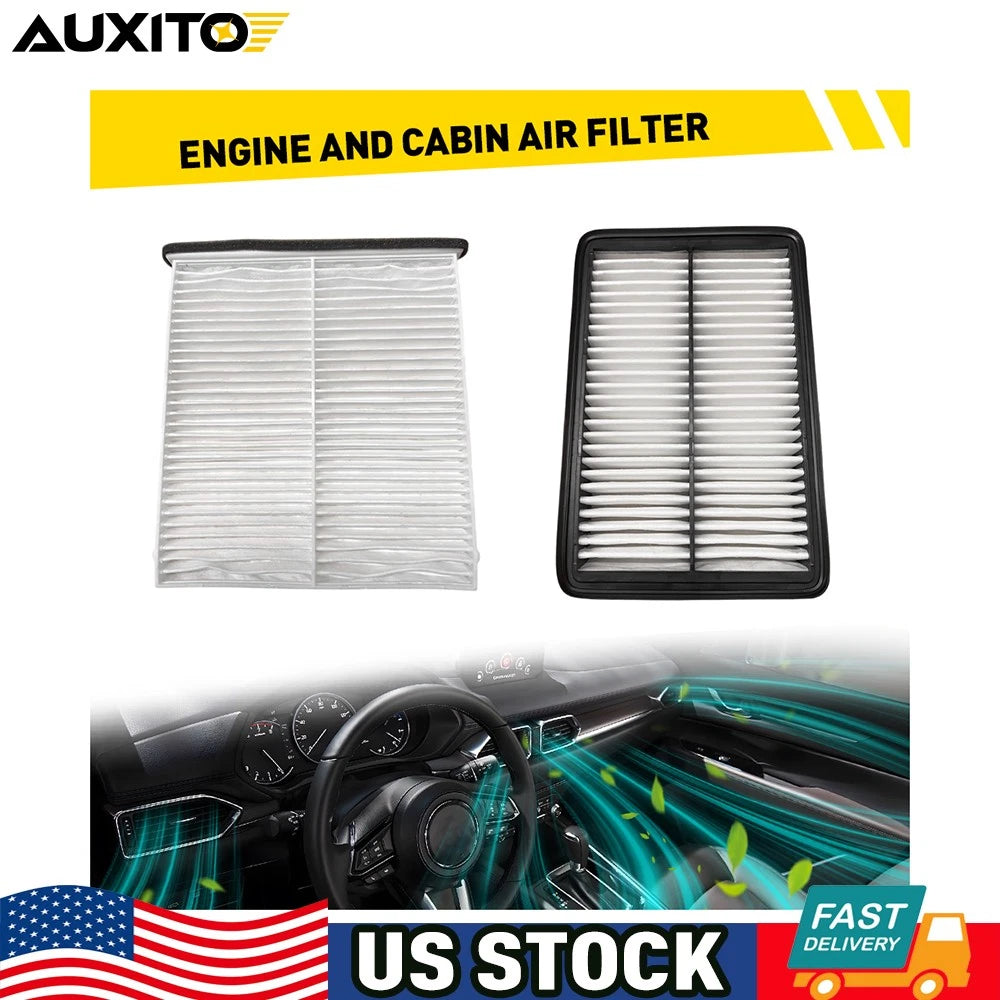 Engine & Cabin Air Filter Combo Set for Mazda 3, 6, CX-5 (2014–2023)