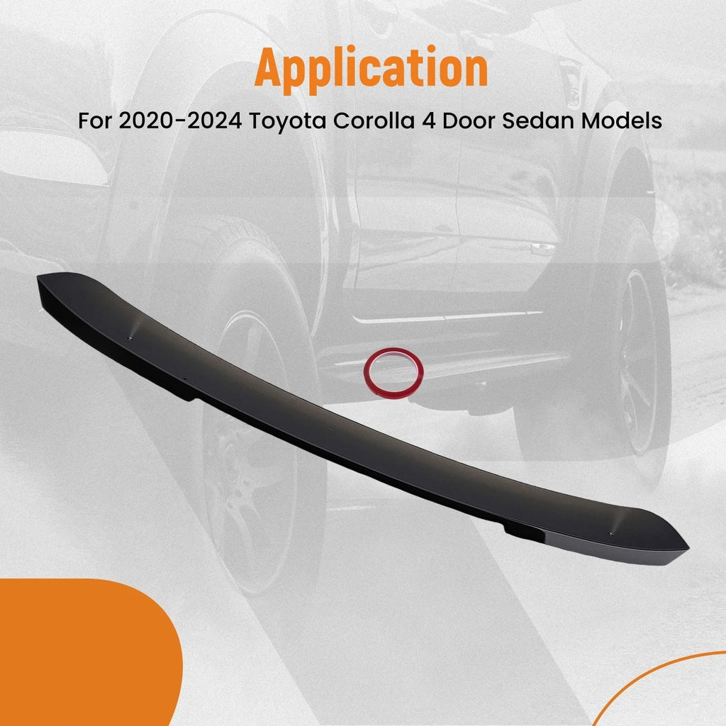 Black Window Roof Spoiler for Toyota Corolla 4DR (2020–2025)