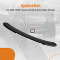 Black Window Roof Spoiler for Toyota Corolla 4DR (2020–2025)