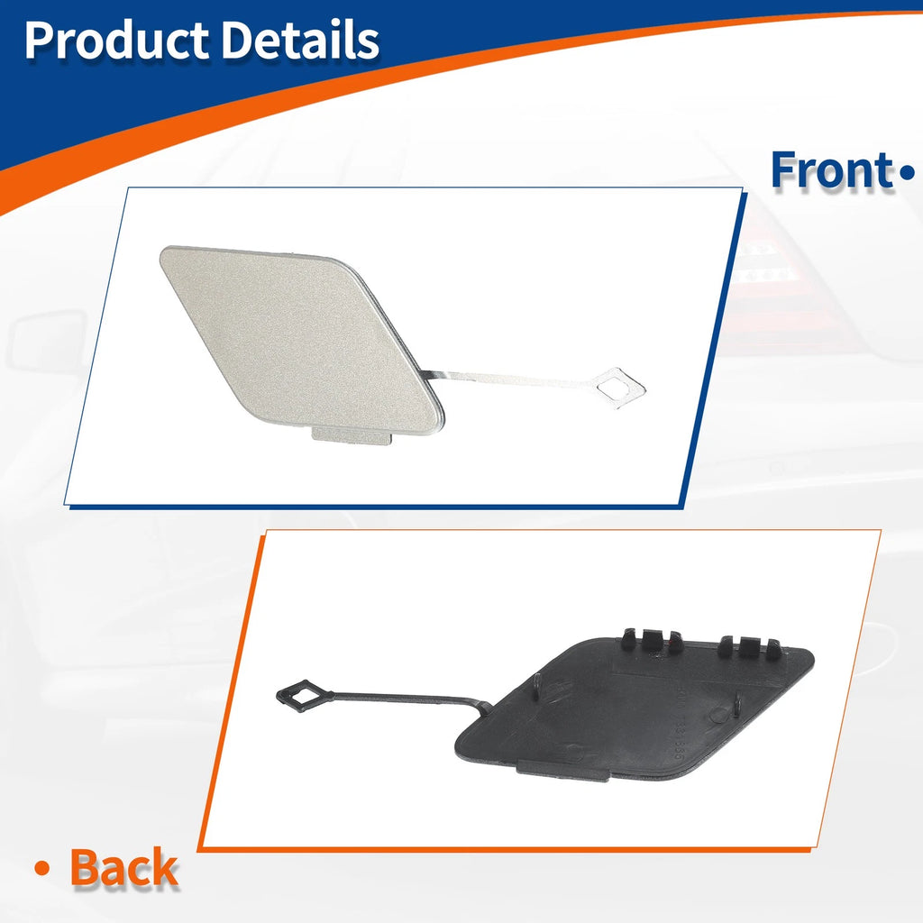 Front Right Tow Hook Cover for BMW 535i (2011–2016) No. 51117332667 Orion Silver