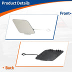 Front Right Tow Hook Cover for BMW 535i (2011–2016) No. 51117332667 Orion Silver