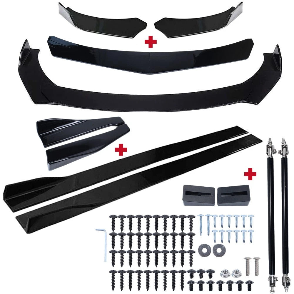 Front Bumper Chin Lip Splitter Spoiler Kit for Mitsubishi Lancer