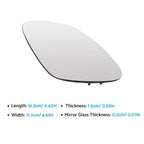 Left Passenger Side Heated Mirror Glass for VW Golf MK5 (2004–2008)