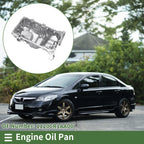 1 Pc Engine Oil Pan for Honda Civic (2006–2015) No.11200R1AA00 Aluminum Silver
