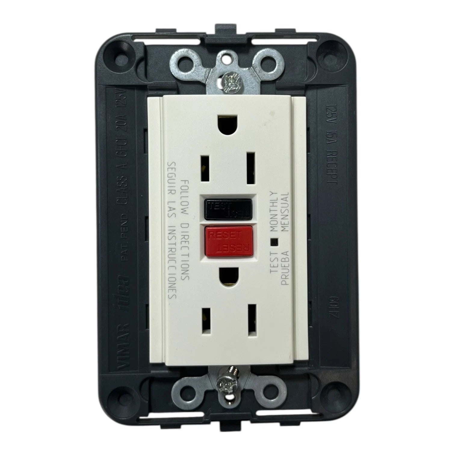 GFCI Socket Outlet 20 Amp 125 Volts for Vimar Idea (16296)