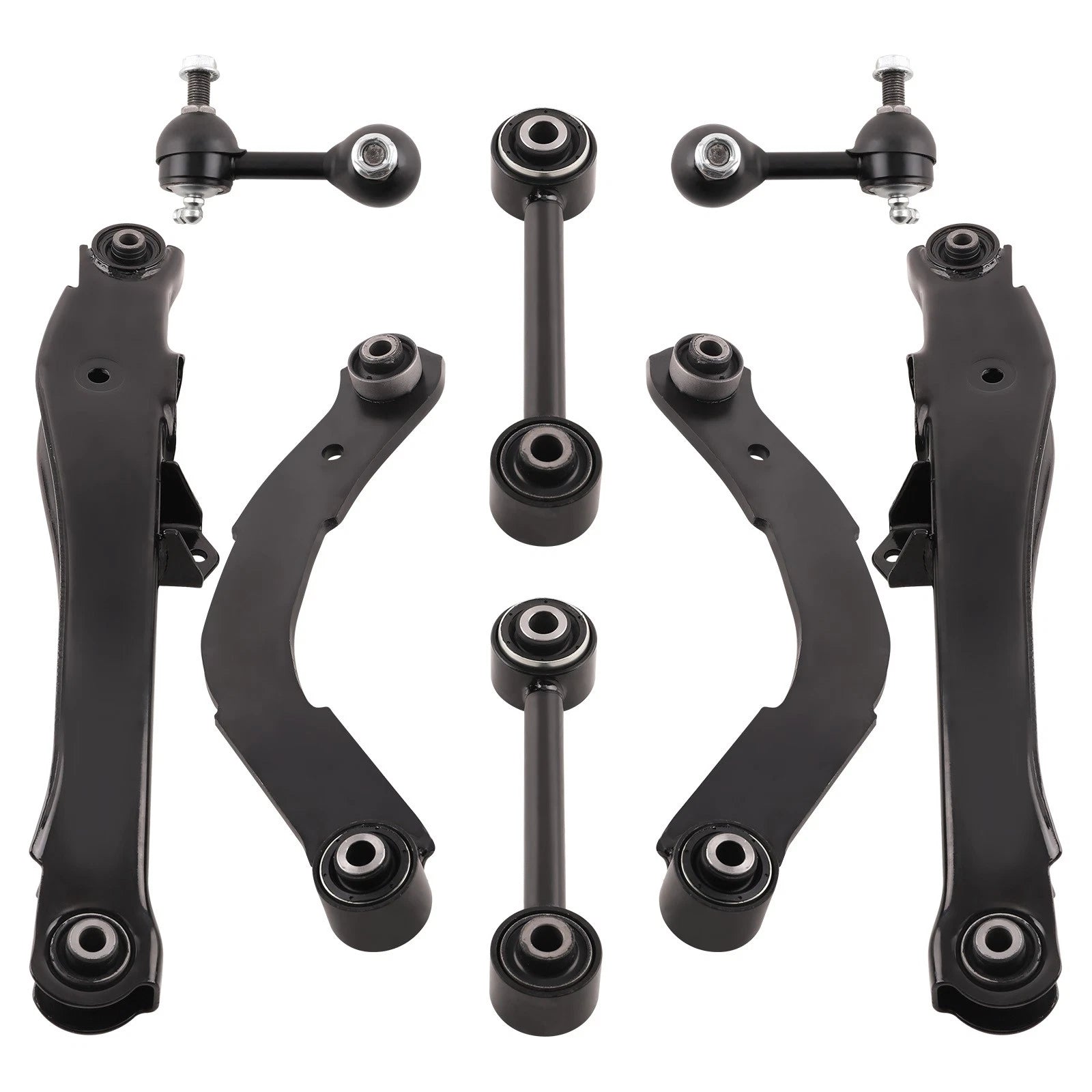 8pc Rear Upper Lower Control Arms Lateral Links for Dodge Caliber (2007–2012)