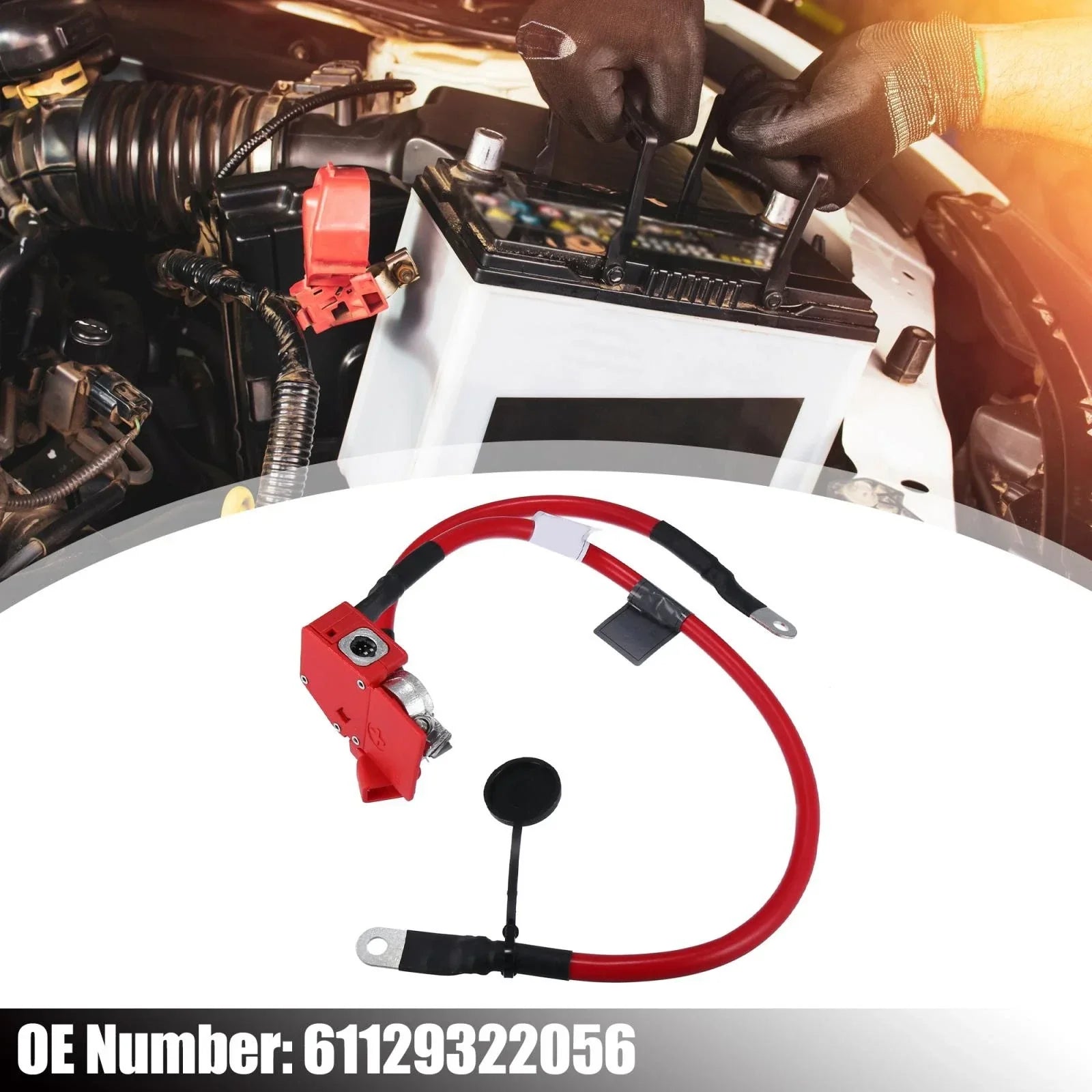 Positive Terminal Battery Cable for BMW X6 (2015-2018) Red
