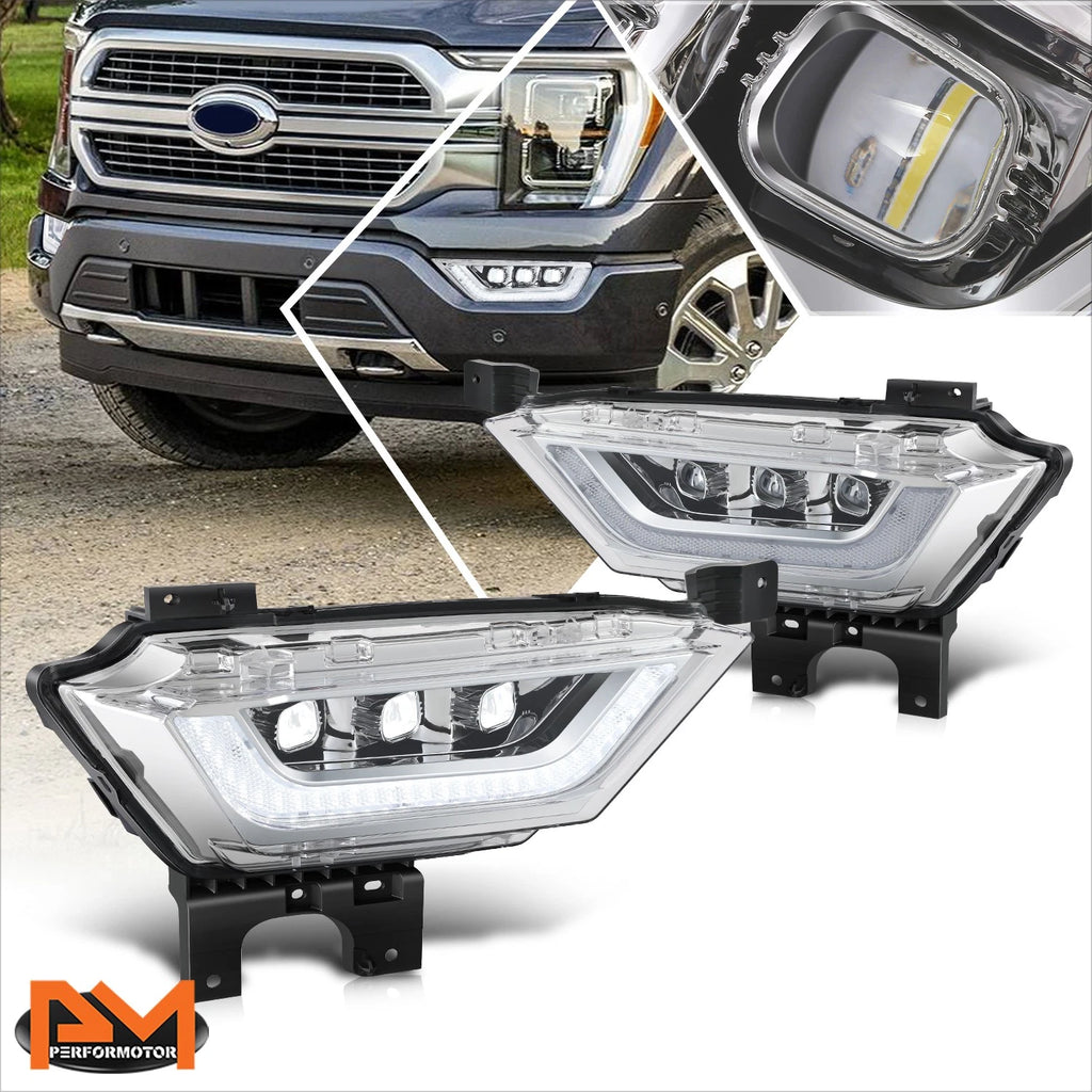 Chrome Front Bumper Face Bar for Ram 1500 (2014–2024) with Fog Light Holes