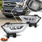 Chrome Front Bumper Face Bar for Ram 1500 (2014–2024) with Fog Light Holes