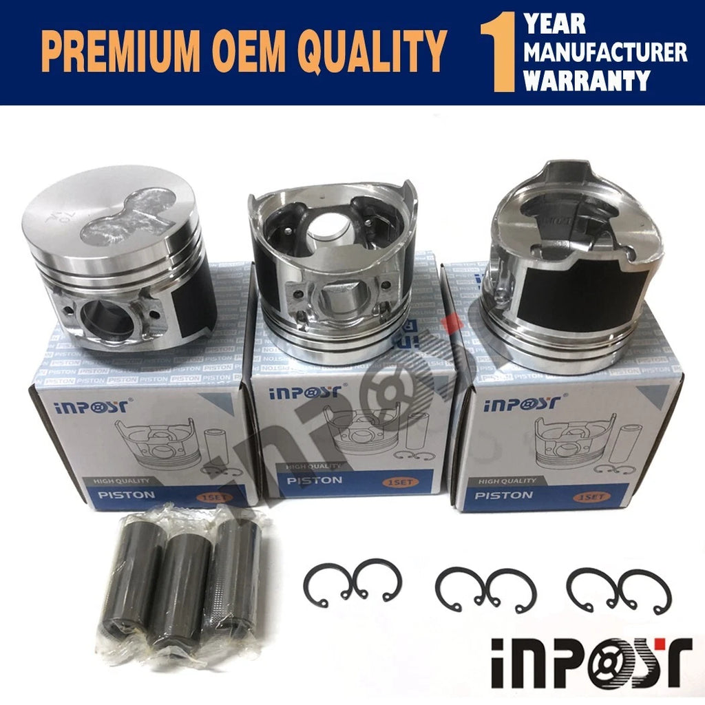 Overhaul Rebuild Kit for Yanmar John Deere XUV85 UTV Gator 855D (3TNV70, 3TNV70-B)