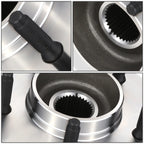 Set of 2 Wheel Bearings & Hubs for Ford F-150 4WD (1997–2000) w/ABS Sensor
