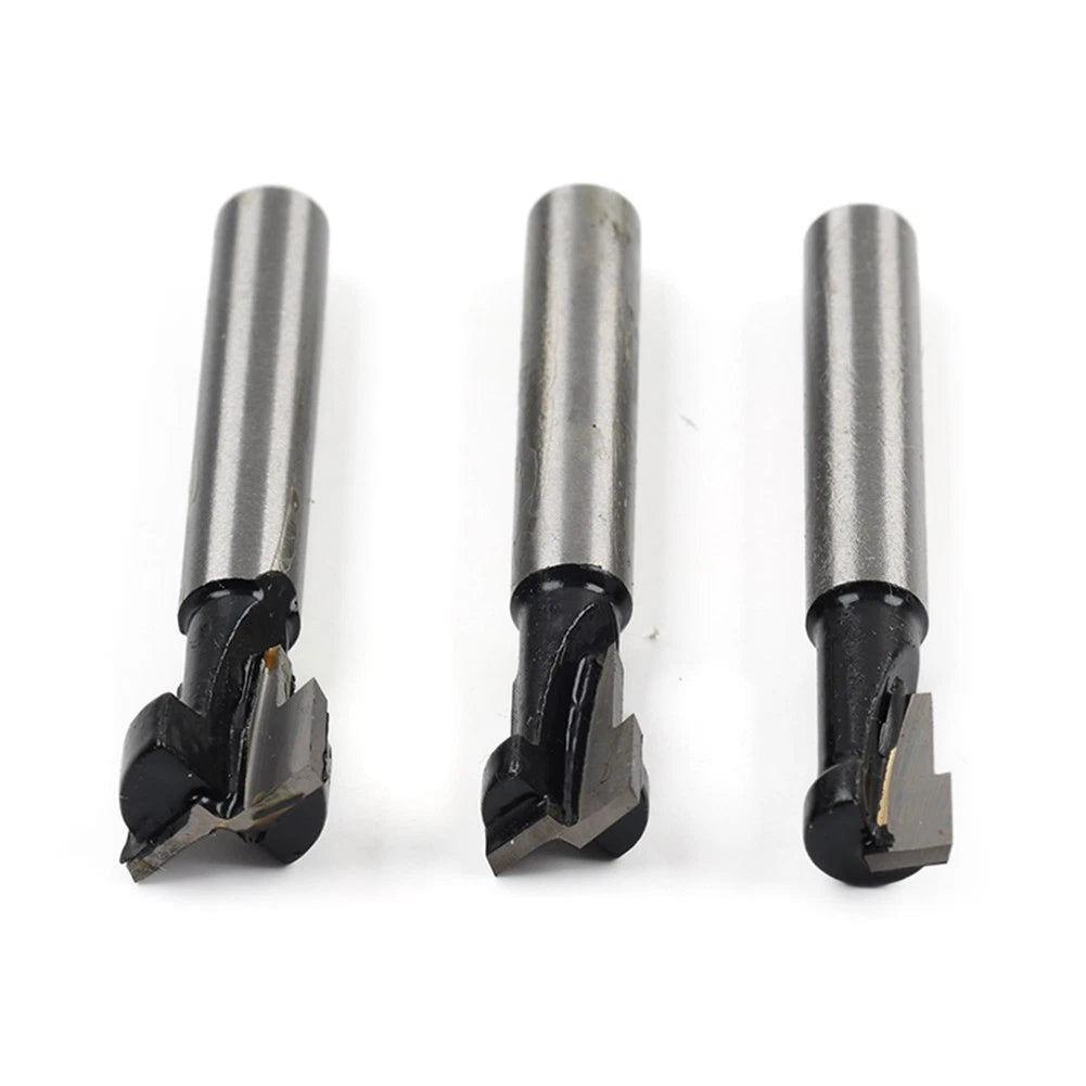 3PCS 1/4" Shank TCT Keyhole T-Slot Router Bit Set for Wood Cutter