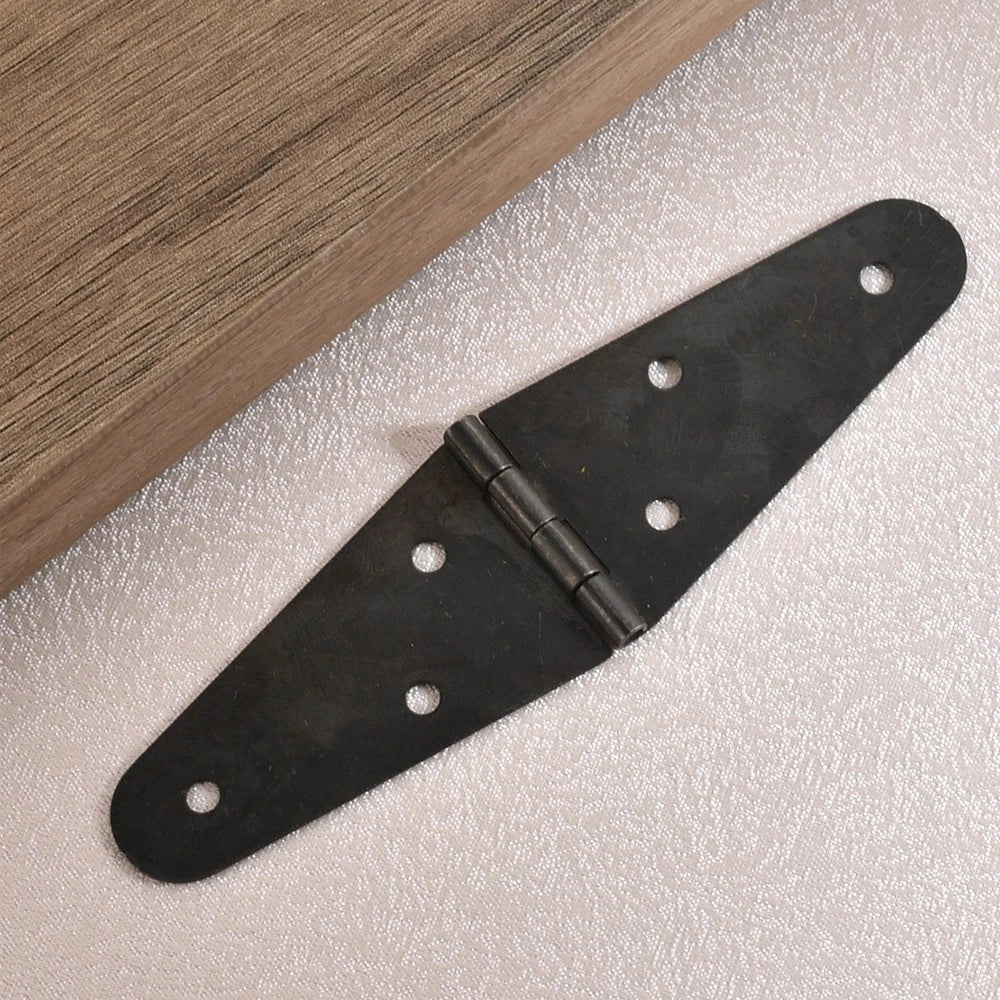 Set of 4 Black Oval Hinges for Toolbox Cabinet Door