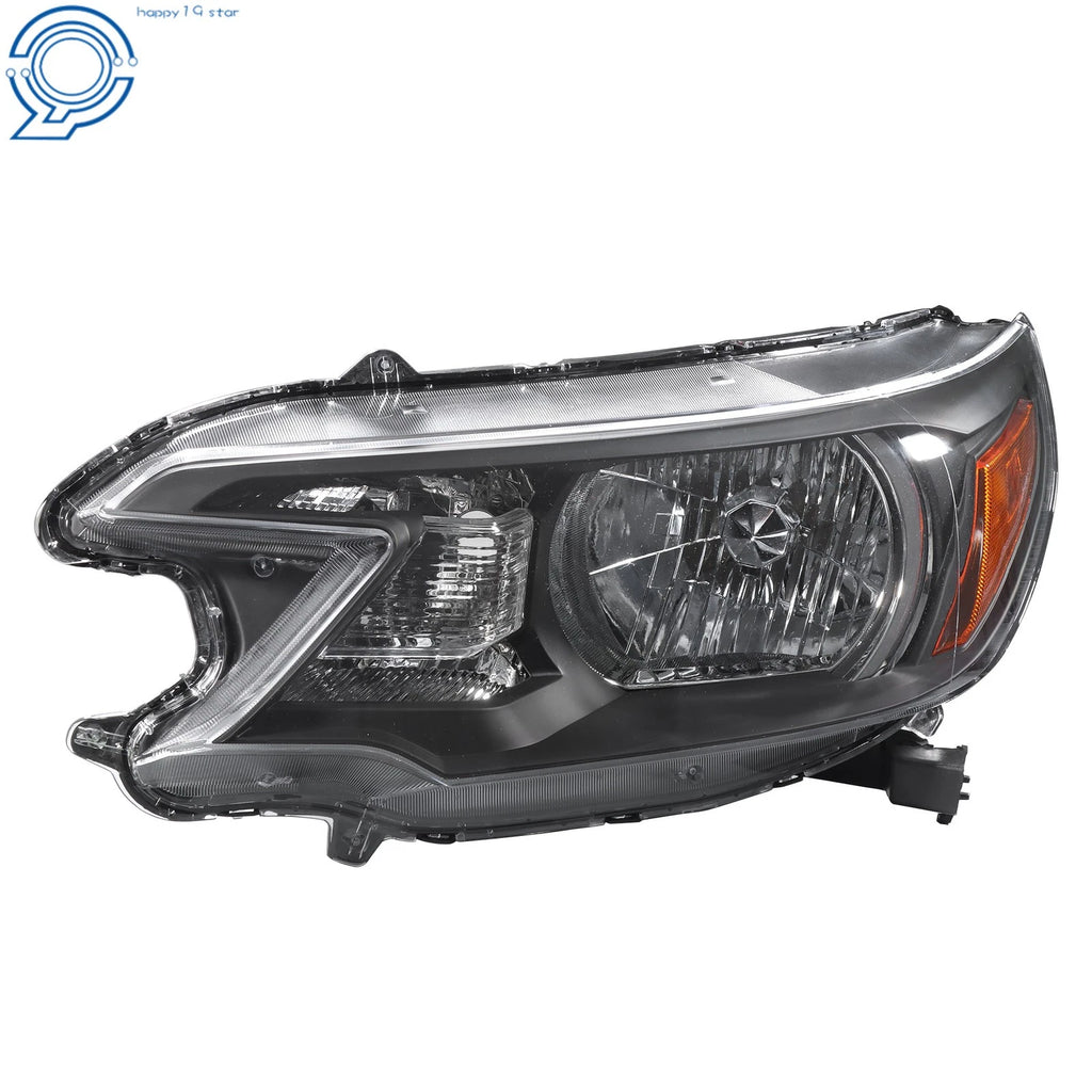 Halogen Front Headlights for Honda CR-V (2012-2014) Black Housing