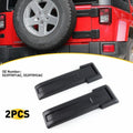 2X Tailgate Hinge Trim Spare Tire Covers for Jeep Wrangler JK (2007–2018) Black