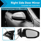 Right Door Mirror for Toyota RAV4 (2013–2018) White No Autofold
