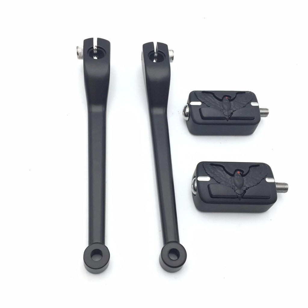 2X Hawk Groove Shifter Pegs for Harley FL Softail Touring Trike (N/A)