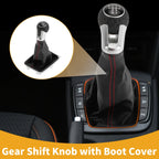 5 Speed Gear Shifter Knob with Cover for Volkswagen Golf GTI (2013–2018)