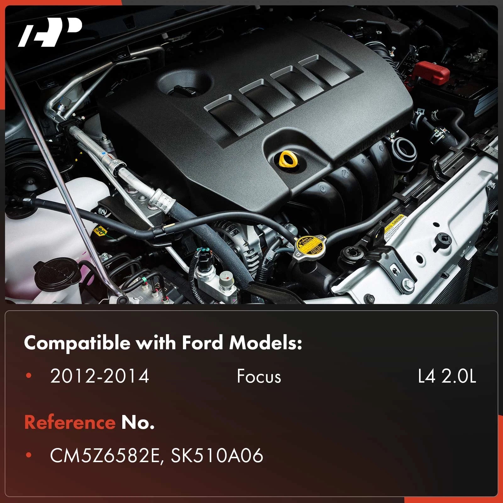 Aluminum Engine Valve Cover with Cap and Gasket for Ford Focus (2012–2014)