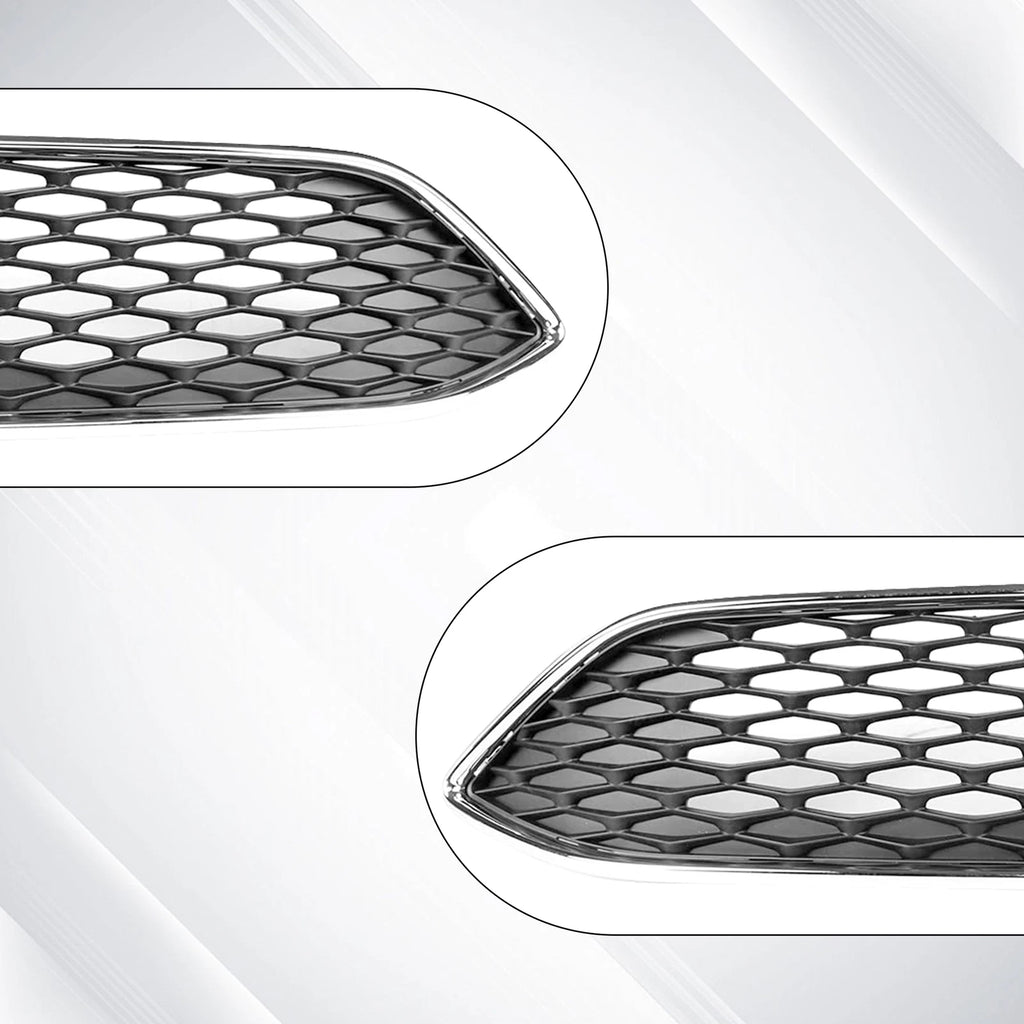 Front Upper Center Bumper Grille with Chrome Trim for Ford Focus (2015-2018)