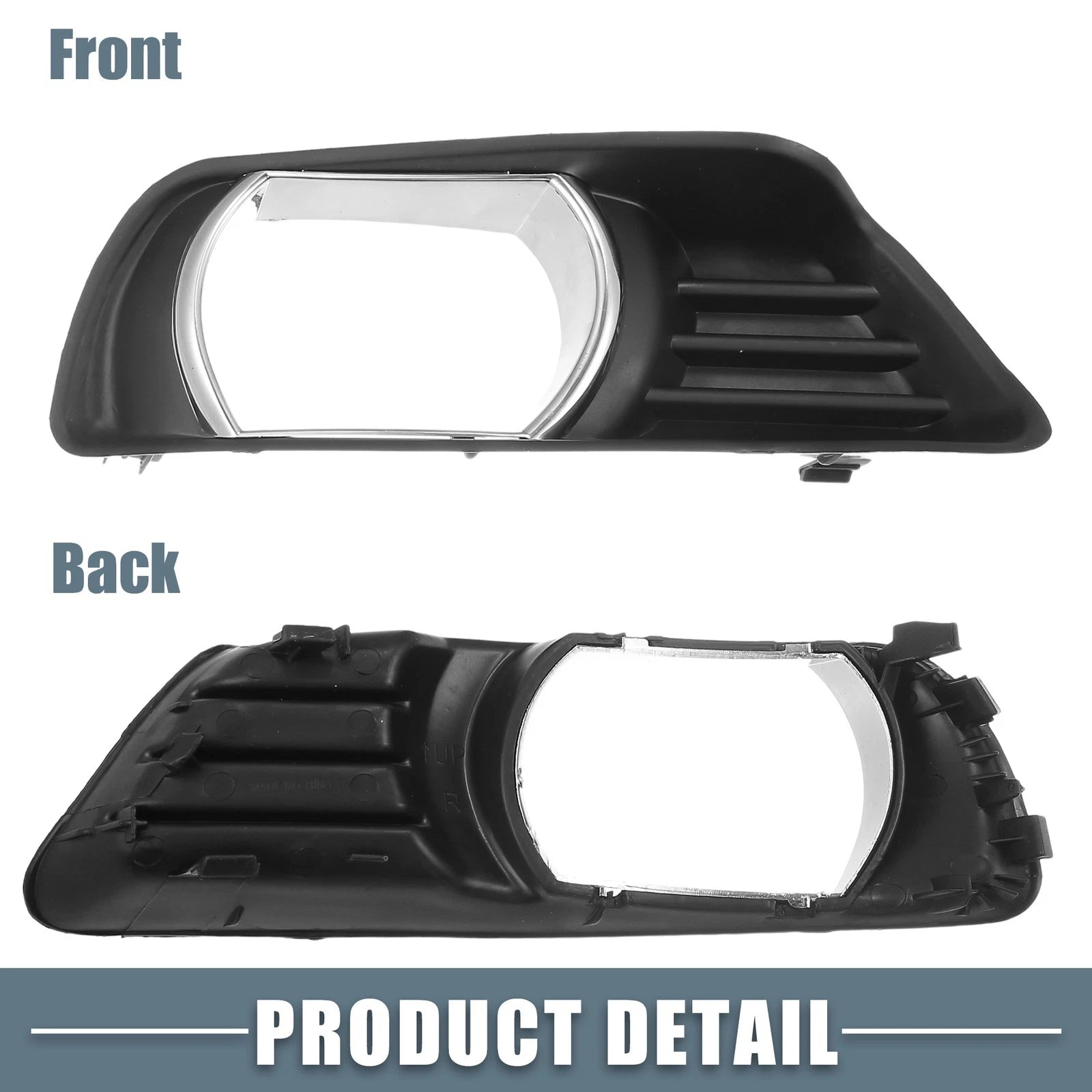 Set of 2 Fog Light Grille Covers for Toyota (NO.5212706040/5212806040)