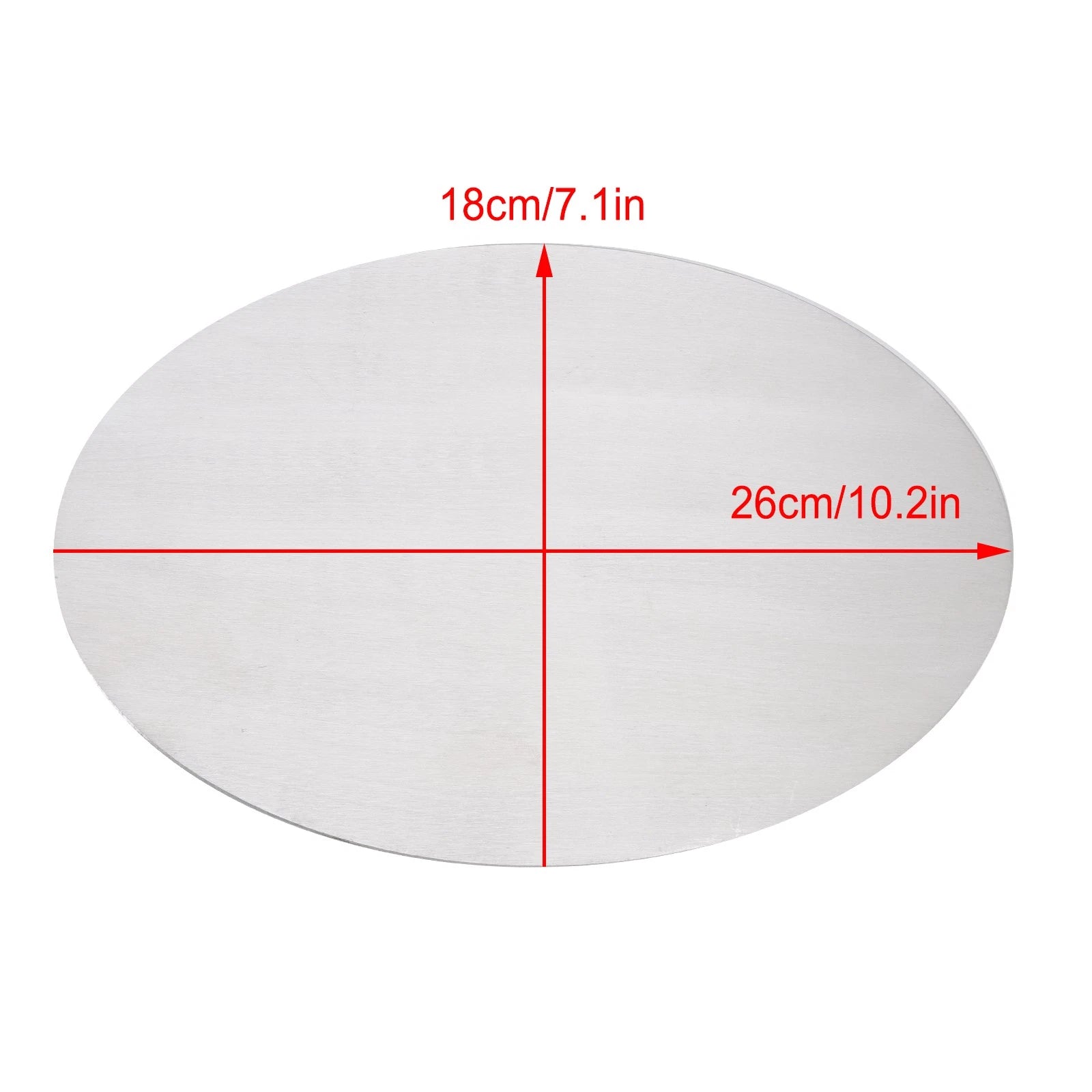 Oval Blank Aluminum Alloy License Plate for Motorcycle (2018)