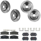 Set of 4 Brake Disc and Pad Kits for Dodge Charger