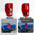Halogen Tail Light for Ford Ranger XL (2019–2023) Driver Left Side