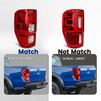 Halogen Tail Light for Ford Ranger XL (2019–2023) Driver Left Side