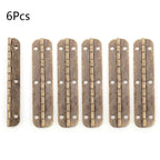 6Pcs Antique Bronze Hinges for Wooden Box Toolbox Door Cabinet (N/A)