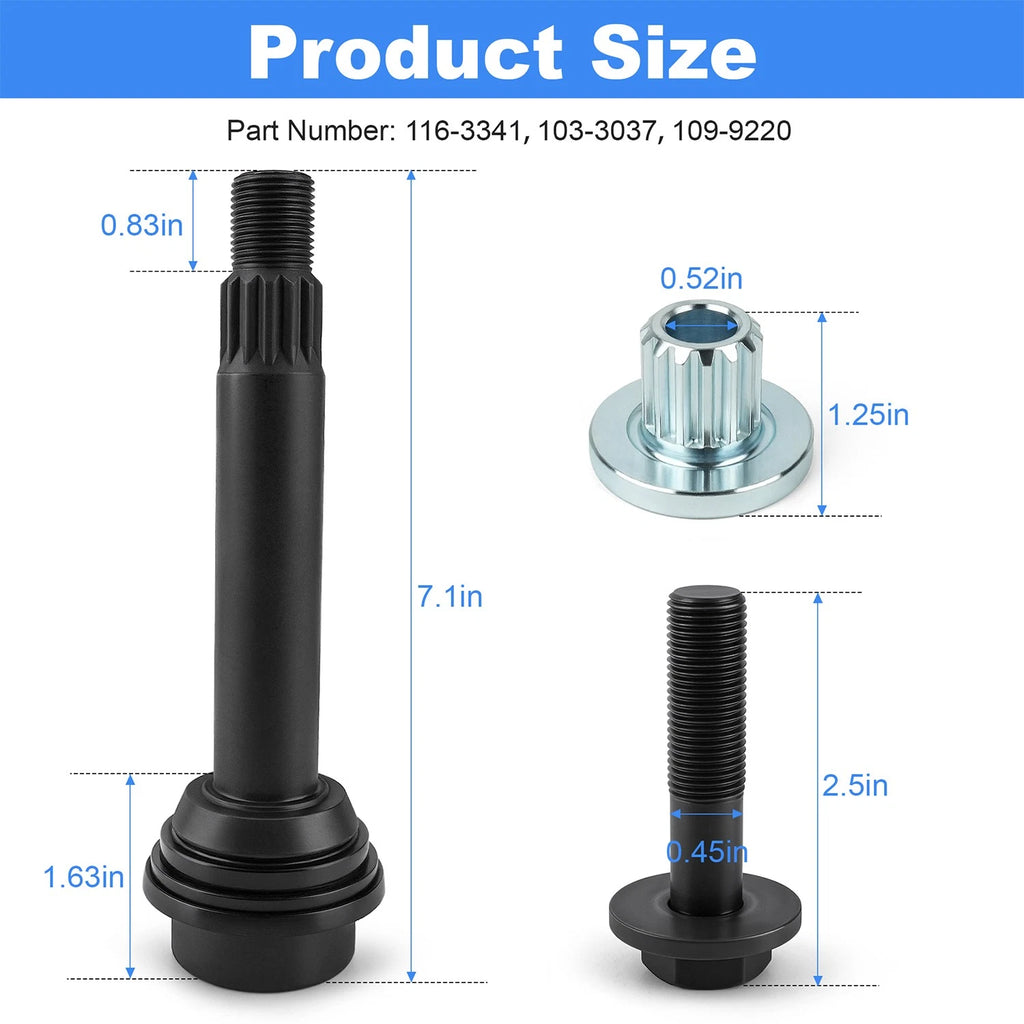 Spindle Shaft Bushing Screw for Exmark Lazer Z (116-3341, 103-3037, 109-9220)