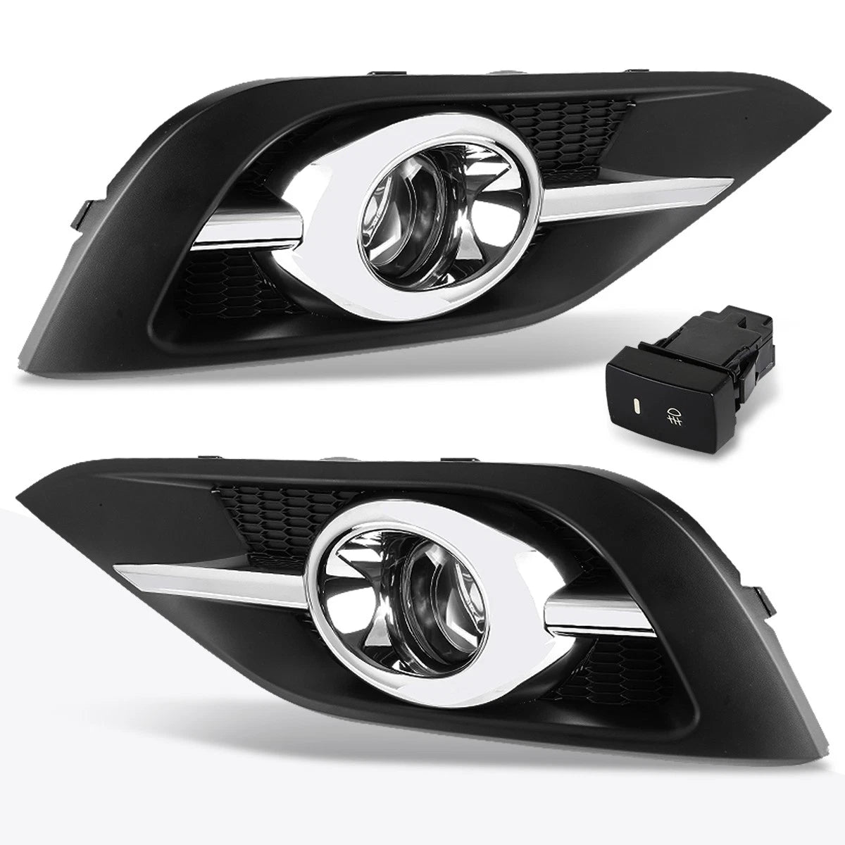 Chrome Amber LED Projector Headlight for Honda Accord Sedan (2016–2017)