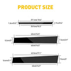 6x Glossy Pillar Posts Door Trim Cover Stickers for Toyota Corolla (2014–2018)