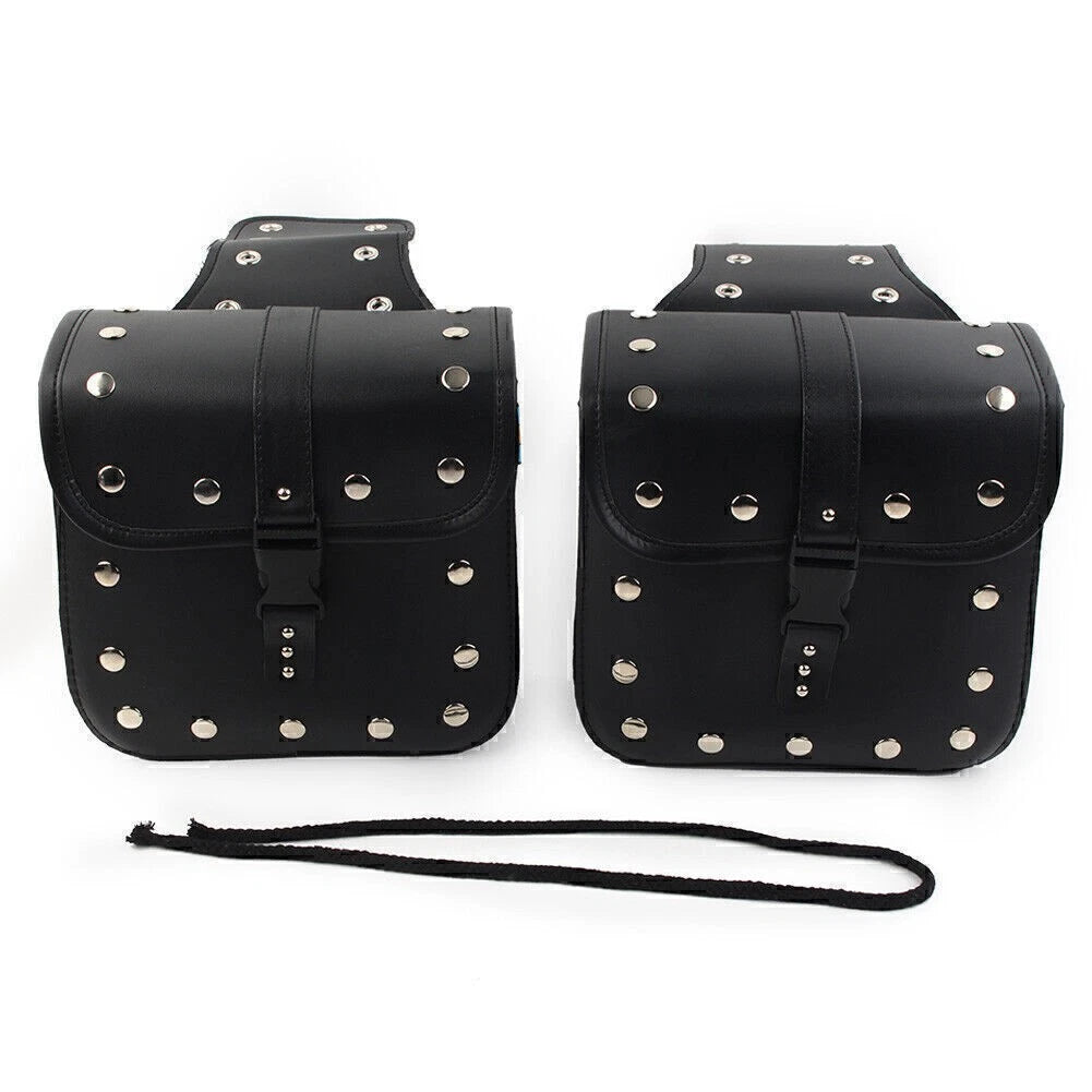 2X Motorcycle Saddle Bags Side Storage Luggage Bag Universal
