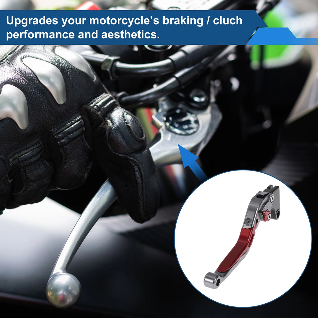 Adjustable Brake Clutch Levers for Honda CBR600RR (2007–2016) Titanium Red