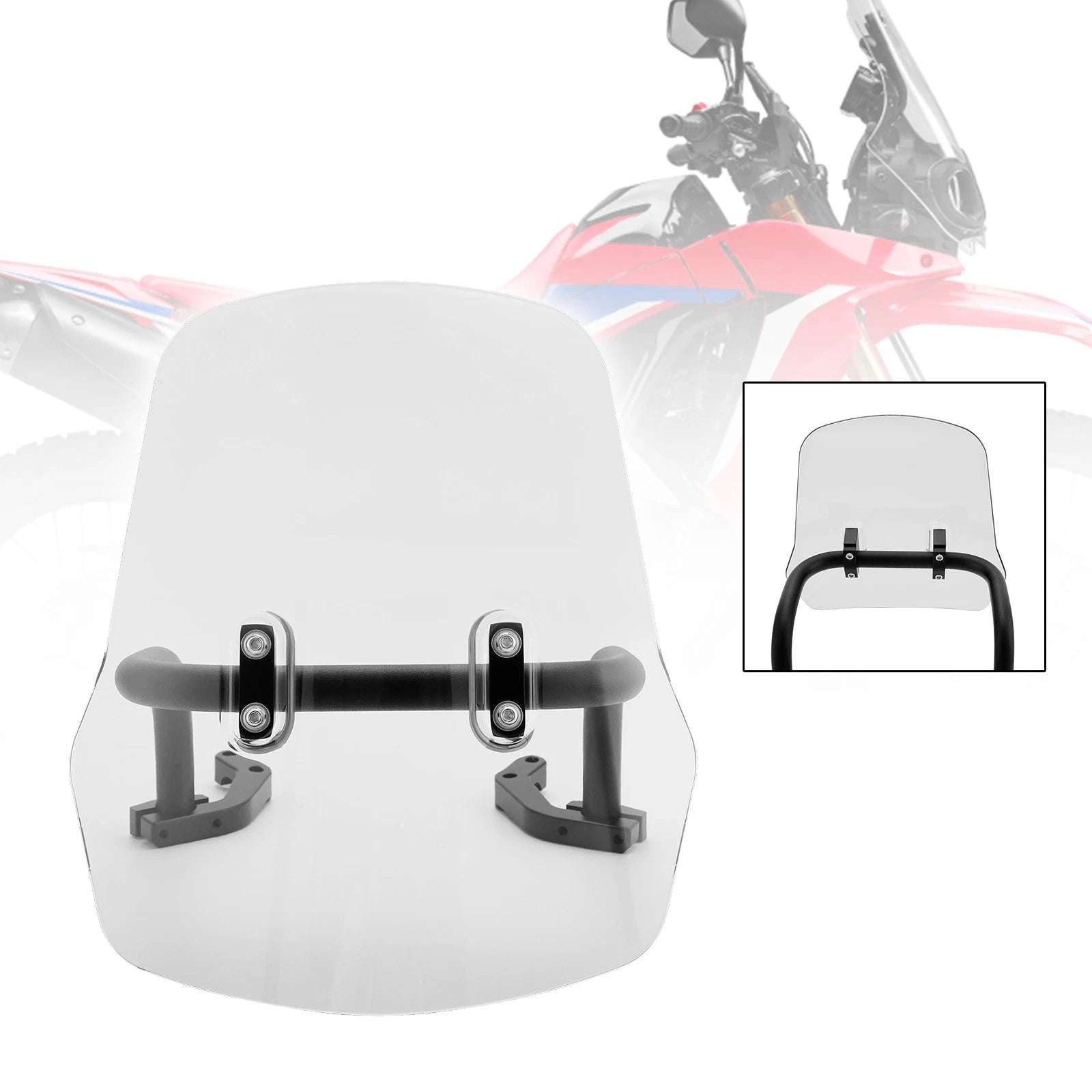 Windshield Windscreen + Bracket for Honda CRF250L/S CRF250M CRF300L (2021–2022)
