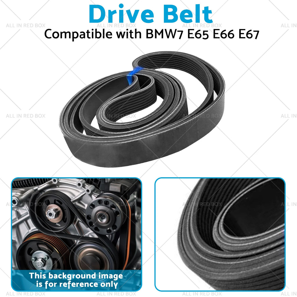 Multi-Ribbed Drive Belt 6PK2000 for BMW 5 7 Series (E60 E61 E65 E66 E67)