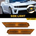 Pair Amber Front Side Marker Lights for Chevy Camaro (2010–2015)