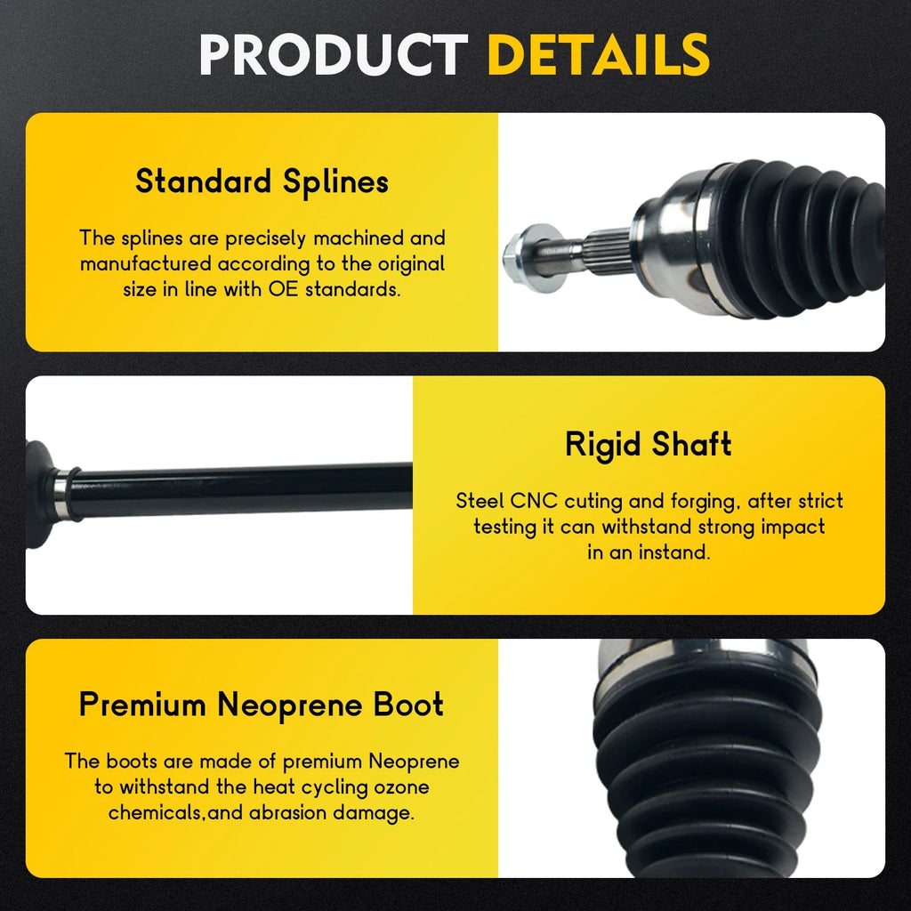 Front CV Axle Shaft Assembly for Ford Escape (2013–2016)