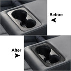 Rear Water Cup Holder Cover Trim for Kia Forte Cerato K3 (2019-2023) Black