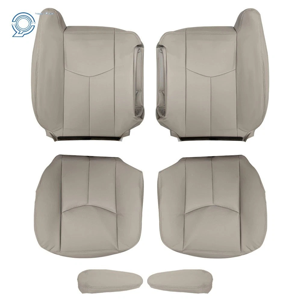 Set of 2 Tan Seat Covers for Chevrolet Tahoe GMC Yukon (2003–2006)